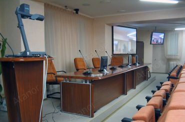 Оборудование конференц-зала нижегородского управления Центробанка